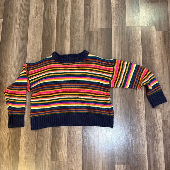 Forever 21 Sweaters - Colorful Cropped Striped Y2K aesthetic Sweater Forever 21 S